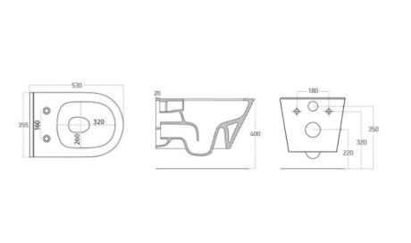 Przejdź do produktu AVVA CLEANWASH WC wiszące z funkcją bidetu, Rimless, 35,5x53cm, biały