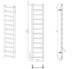 grzejnik łazienkowy Dina 30x138 cm rysunek techniczny.JPG