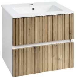 PANEDA STRIP szafka umywalkowa 59,5x55x45,2cm, dąb emporio