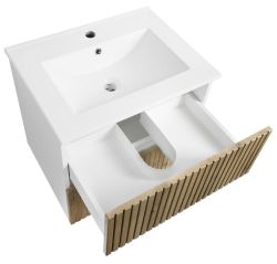 PANEDA STRIP szafka umywalkowa 59,5x55x45,2cm, dąb emporio