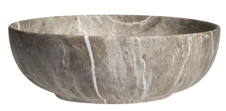 Przejdź do produktu RONDANE umywalka ceramiczna nablatowa średnica 41cm, breccia marmor