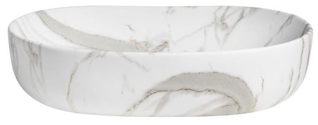 Przejdź do produktu CALEO umywalka ceramiczna nabłatowa, 60x42cm, bianco carrara