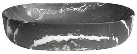 Przejdź do produktu CALEO umywalka ceramiczna nabłatowa, 60x42cm, carnico marmor