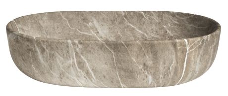 Przejdź do produktu CALEO umywalka ceramiczna nabłatowa, 60x42cm, breccia marmor