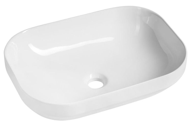 EVORA umywalka ceramiczna nablatowa 50,5x37cm, biały