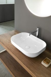 EVORA umywalka ceramiczna nablatowa 50,5x37cm, biały