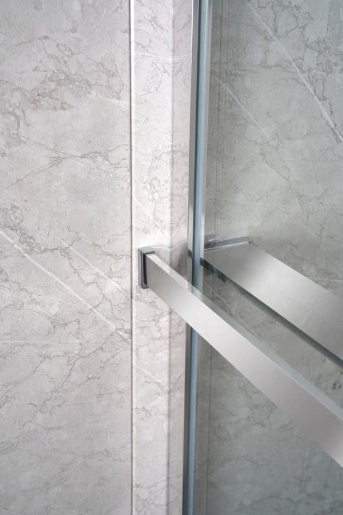 Półka do walk-in kabinę prysznicową, 142cm, chrom