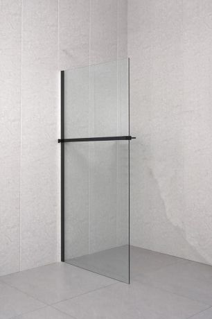 Przejdź do produktu Półka z funkcją skracania do kabiny prysznicowej Walk-in 60-140cm, czarny mat