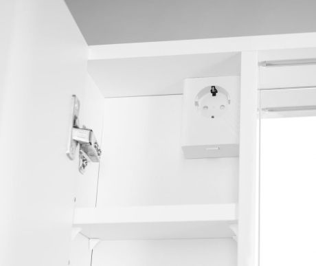 Przejdź do produktu ZOJA/KERAMIA FRESH STRIP szafka z lustrem i oświetleniem LED, 60x60x14cm, lewa, biały