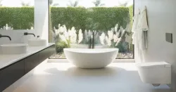 Elektroniczna toaleta myjąca, susząca i podgrzewająca deskę WC ze stelażem podtynkowym Tece Major&Maker Superior biały