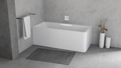 Przejdź do produktu CASCATA L MONOLITH wanna prostokątna 180x80x60cm, kaskada biała