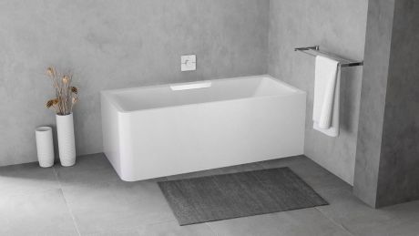 Przejdź do produktu CASCATA R MONOLITH wanna prostokątna 180x80x60cm, kaskada biała