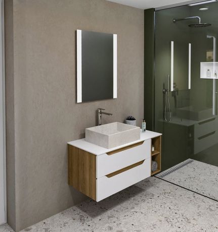 Przejdź do produktu WAVE szafka wisząca dolna 20x45x47,8cm, dąb cuneo