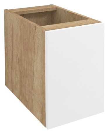 Przejdź do produktu WAVE szafka wisząca dolna 30x45x47,8cm, prawa/lewa, biała/dąb alabama