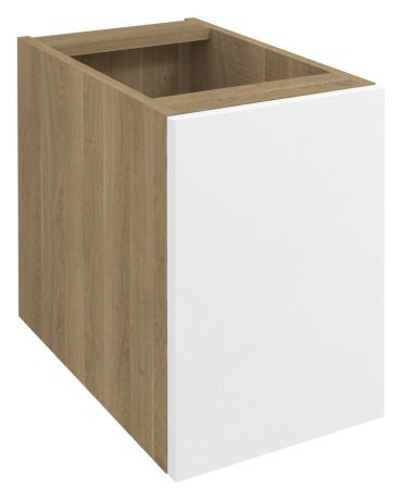 Przejdź do produktu WAVE szafka wisząca dolna 30x45x47,8cm, prawa/lewa, biała/dąb cuneo