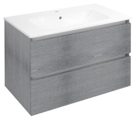 Przejdź do produktu EZARA szafka pod umywalkę 79,8x52x46cm, dąb srebrny