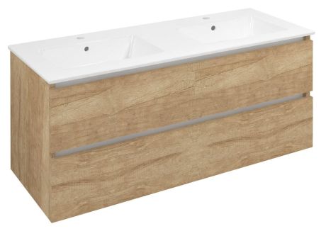 Przejdź do produktu EZARA szafka pod umywalkę 120x55x46cm, dąb Alabama