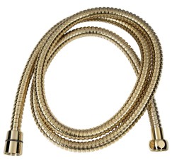 POWERFLEX wąż prysznicowy metalowy, 150cm, złoty