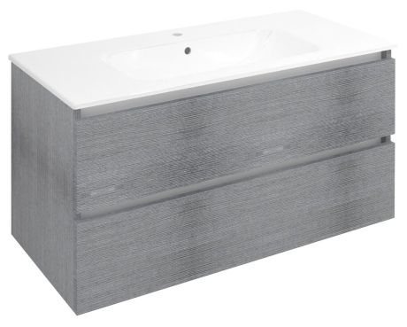 Przejdź do produktu EZARA szafka pod umywalkę 99,8x52x46cm, dąb srebrny