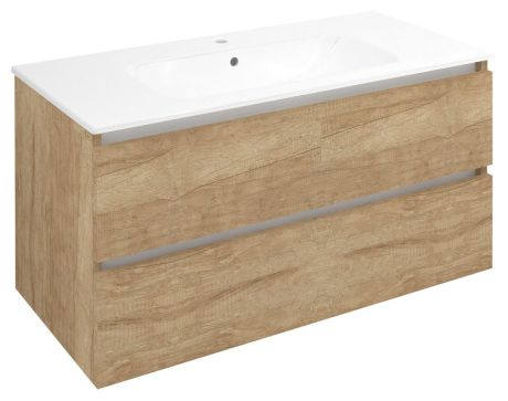 Przejdź do produktu EZARA szafka pod umywalkę 99,8x52x46cm, dąb alabama