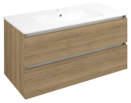 Przejdź do produktu EZARA szafka pod umywalkę 99,8x52x46cm, dąb cuneo