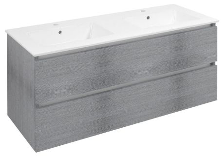 Przejdź do produktu EZARA szafka pod umywalkę 120x55x46cm, dąb srebrny