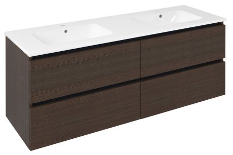 Przejdź do produktu EZARA szafka pod umywalkę 140x55x46cm, sosna rustykalna