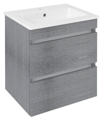Przejdź do produktu EZARA szafka pod umywalkę 48x54x39cm, dąb srebrny