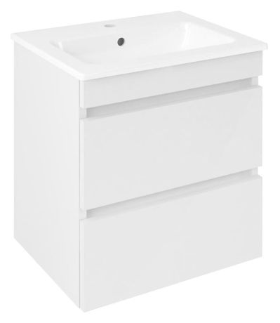 Przejdź do produktu EZARA szafka pod umywalkę 48x54x39cm, biały połysk