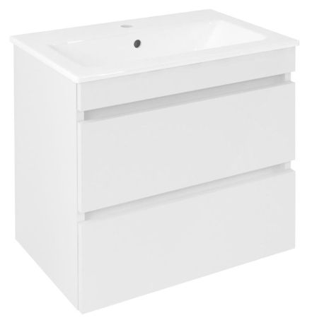 Przejdź do produktu EZARA szafka pod umywalkę 58x54x39cm, biały połysk