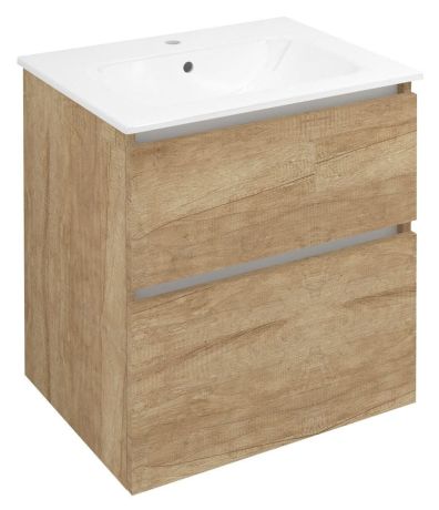 Przejdź do produktu EZARA szafka pod umywalkę 59,2x64x46cm, dąb alabama