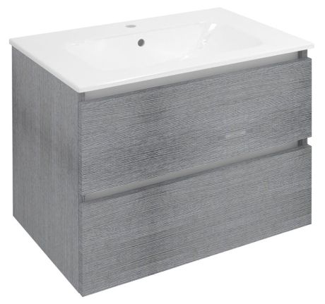 Przejdź do produktu EZARA szafka pod umywalkę 69,8x52x46cm, dąb srebrny