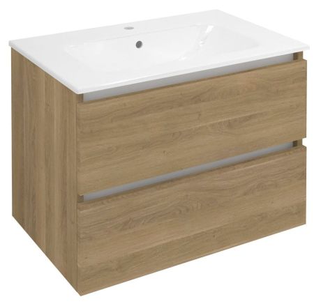Przejdź do produktu EZARA szafka pod umywalkę 69,8x52x46cm, dąb cuneo