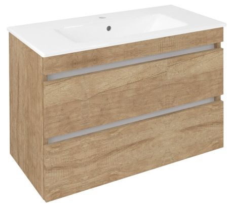 Przejdź do produktu EZARA szafka pod umywalkę 78x54x39cm, dąb alabama