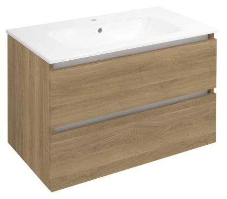 Przejdź do produktu EZARA szafka pod umywalkę 79,8x52x46cm, dąb cuneo