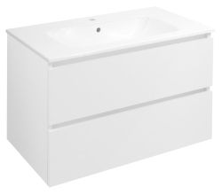 EZARA szafka pod umywalkę 79,8x52x46cm, biały połysk