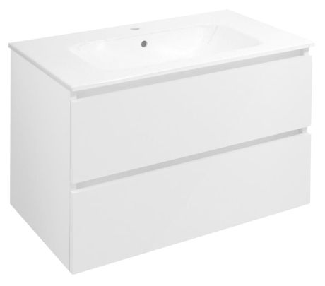 Przejdź do produktu EZARA szafka pod umywalkę 79,8x52x46cm, biały połysk