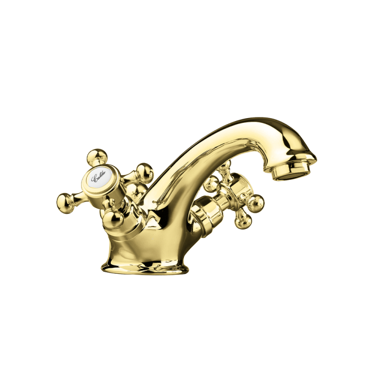 Bateria umywalkowa Retro stojąca Reitano Atea R317 złoty połysk