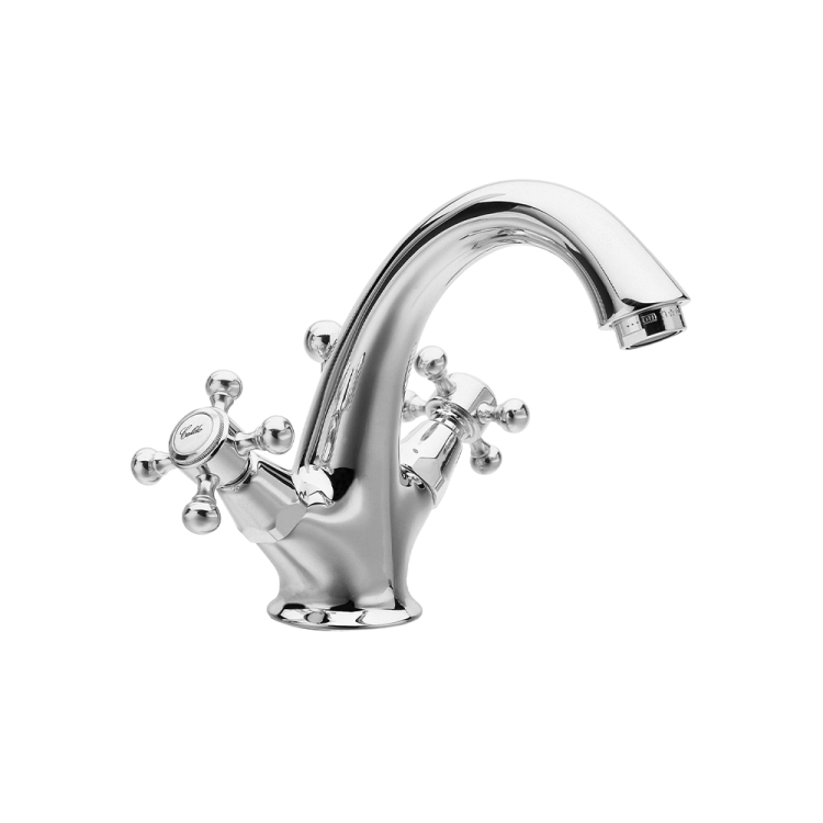 Bateria Retro umywalkowa 12 cm wysoka Reitano Atea R327CR chrom