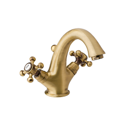 Bateria Retro umywalkowa 12 cm bronzo Reitano Atea R327BR