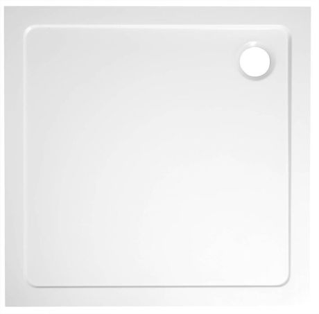 Przejdź do produktu TECMI brodzik prysznicowy kompozytowy, kwadrat 70x70cm, biały