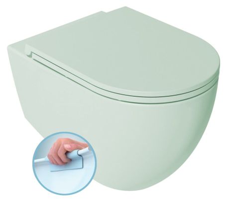 Przejdź do produktu INFINITY miska WC wisząca, Rimless, 36,5x53cm, mint