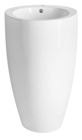 Przejdź do produktu Umywalka ceramiczna wolnostojąca, 50x84cm, biały