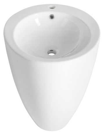 Przejdź do produktu Umywalka ceramiczna wolnostojąca, 50x84cm, biały