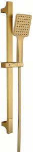 Zestaw prysznicowy, przesuwny uchwyt 680mm, złoto mat