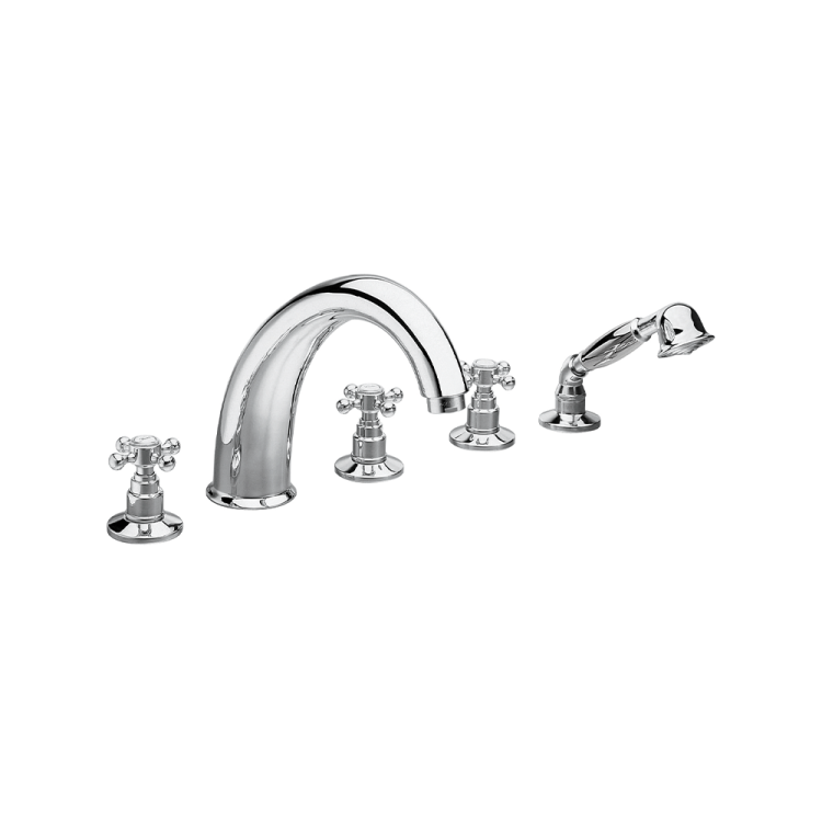 Bateria na wannę 5-otworowa Retro Reitano Atea R331 chrom