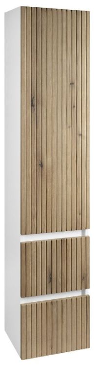 PANEDA STRIP szafka wysoka 35x165x31cm, dąb emporio, lewa/prawa