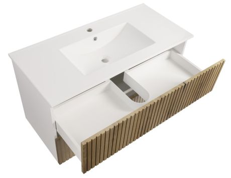 Przejdź do produktu PANEDA STRIP szafka umywalkowa 99,5x55x45,2cm, dąb emporio