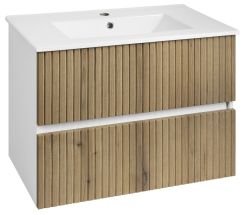 PANEDA STRIP szafka umywalkowa 74,5x55x45,2cm, dąb emporio