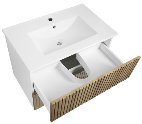 Przejdź do produktu PANEDA STRIP szafka umywalkowa 74,5x55x45,2cm, dąb emporio